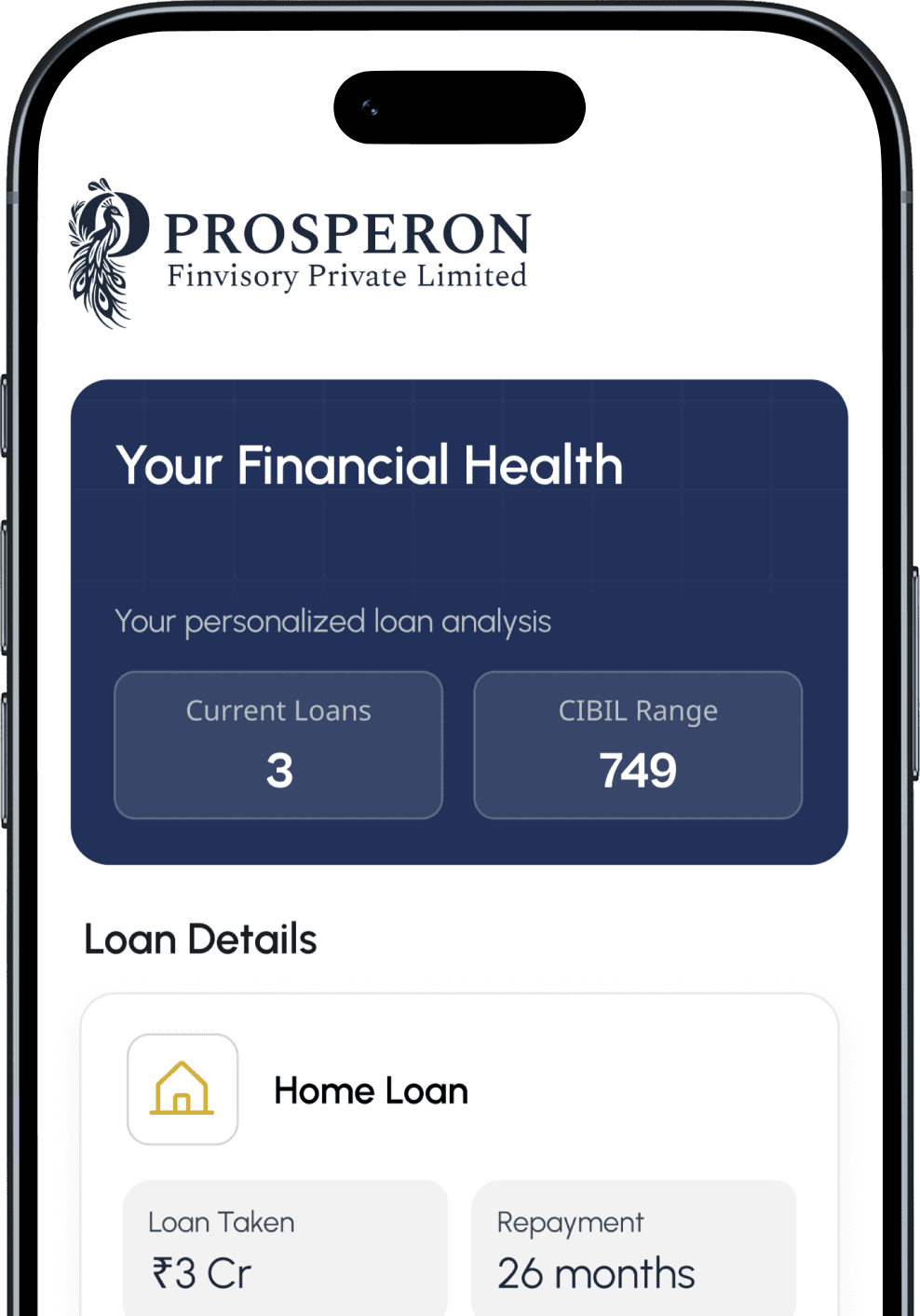 Financial Health Phone Mockup